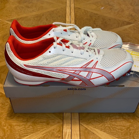 ASICS Hyper Rocket Girl 4 Track & Field Spike shoes size 10.5 NWB - Picture 1 of 7